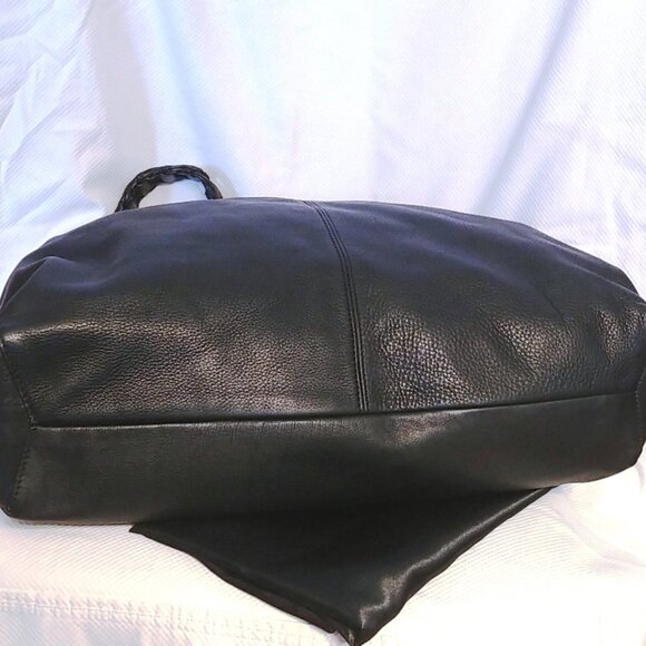 Vince Camuto Ruedi Leather Slouchy Hobo Bag in Black EUC - Picture 5 of 9